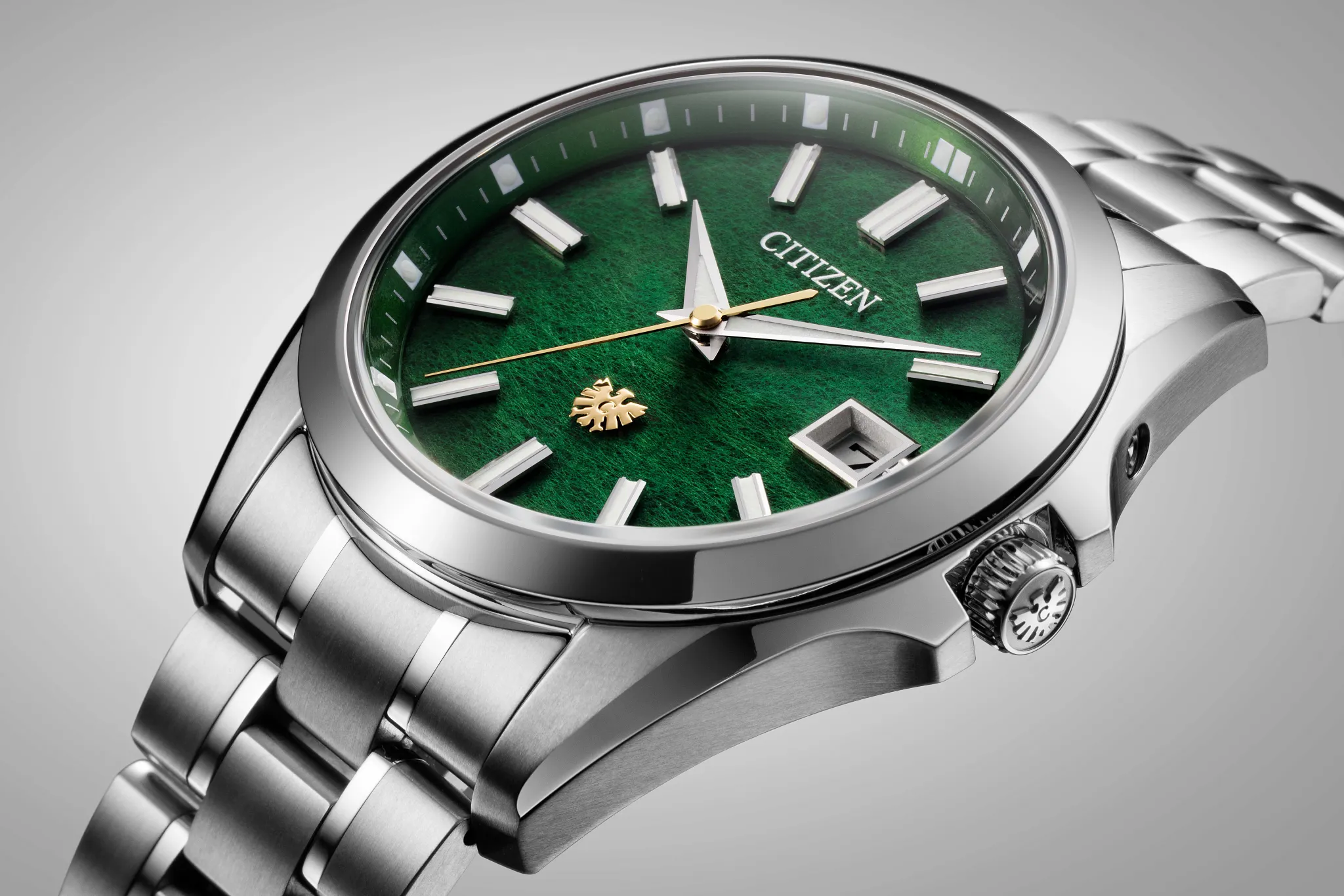 The Citizen Green Dial Super Titanium with Platinum DLC Coating